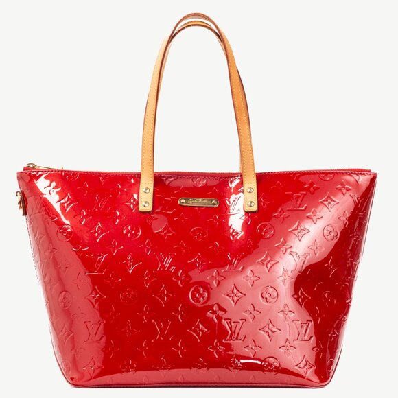 Louis Vuitton Bellevue GM Pomme D'Amour Monogram Vernis Leather Tote - Picture 1 of 11